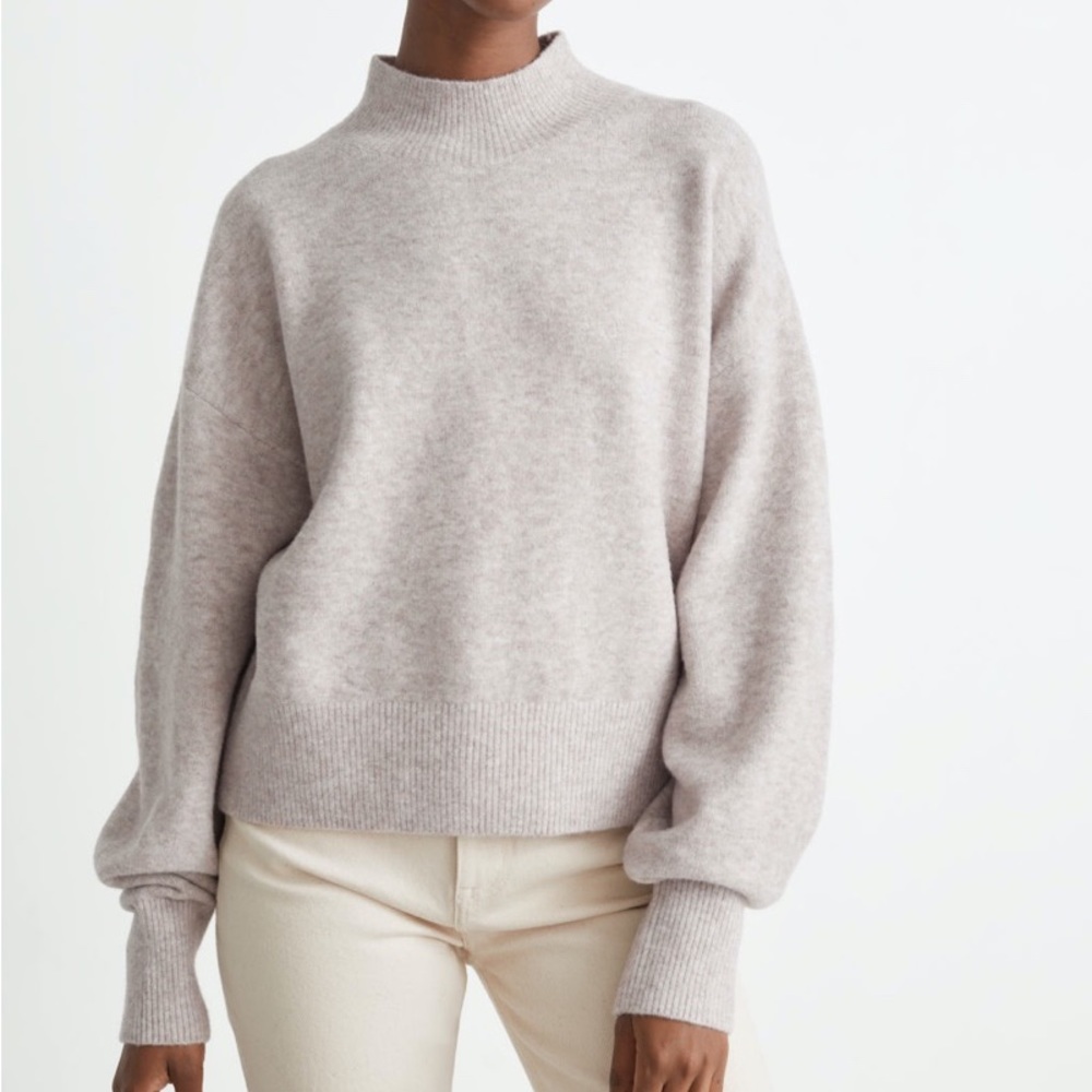 & Other Stories mock neck sweater
